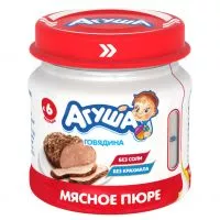 Фото акции АГУША Пюре ГОВЯДИНА мясное 6,2% 80г
