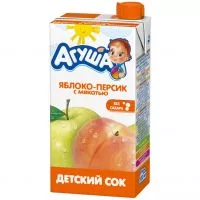 Фото акции АГУША Сок ЯБЛ-ПЕРС.мяк.0% 500мл