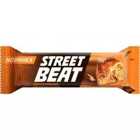 Фото акции Батончик STREET BEAT с мягкой какао-нугой и мягкой карамелью в молочном шоколаде 45г