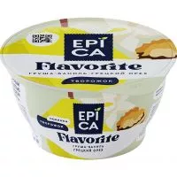 Фото акции БЗМЖ Десерт творожный с грушей, ванилью и грецким орехом EPICA Flavorite 8,0% 130г