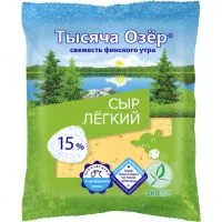 Фото акции БЗМЖ Тысяча Озёр Легкий сыр фикс.мдж 30% 0,2 кг