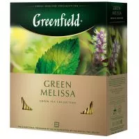 Фото акции Чай Greenfield, Green Melissa, зеленый, 100х1,5 г
