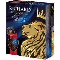 Фото акции Чай «Richard»-»Royal English Breakfast»/»Королевский Английский завтрак»:Чай черн., байх., кенийск, индийск, цейл в пак 100 пак