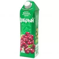 Фото акции ДОБРЫЙ Нектар из ябл/ч/пл.ряб/виш.дет.1л