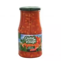 Фото акции Фасоль Global Village с овощами в томатном соусе 530 г