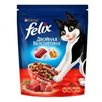 Фото акции FELIX Корм ДВ.ВКУС.с мяс.сух.д/кош.300г