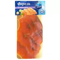 Фото акции FISH HOUSE Форель слабосоленая ломтики 100г