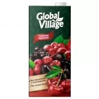 Фото акции GLOBAL VILLAGE Сокосодержащий напиток из яблок, вишни и черешни, 0,95л