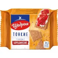 Фото акции Хлебцы Щедрые Бородинские тонкие 170г