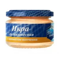 Фото акции Икорн рыбн издел Икра рыбн сс в соусе на осн растит масел с аром копч СТМ Fish House 0,18 кг