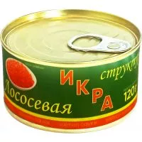 Фото акции Икорное рыбное изделие. Икра лососевая структурированная 120 г ж/б