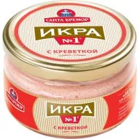 Фото акции Икорное рыбное изделие.Икра деликатесная с креветкой ст. бан. 180 гр.