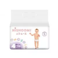 Фото акции Изделия санитарно-гигиенические для ухода за детьми Nishoomi подгузники-трусики детские одноразовые. Размер «Макси» (L (4)), для дет ей весом 9-14 кг, 38 штук в уп.