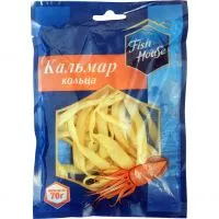 Фото акции Кальмар сушеный,кольца, Fish House, 70 г