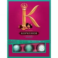 Фото акции Кол.шок.конфет Корк.Орех.из тем.и мол.шок,с карам.грец.орех,минд/фунд.тем.орех.нач.со вк.кл.сир/апел.свет.орех.нач.со вк.меда 110г
