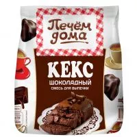 Фото акции Концентраты пищевые. Полуфабрикаты мучных изделий «Печем дома» - смеси для выпечки: Кекс Шоколадный 300г