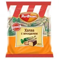 Фото акции Конфеты Халва с миндалем, РотФронт, 250 г