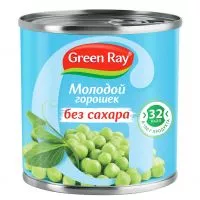 Фото акции Консервы. Горошек зеленый из мозговых сортов. «молодой Горошек без сахара», 425 мл.