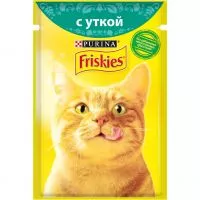 Фото акции Корм для кошек Friskies с уткой в подливе 85г