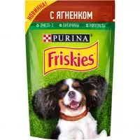 Фото акции Корм для собак Friskies с ягненком в подливе 85г