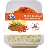 Фото акции Котлета по-киевски с карт.пюре, ТМ «Домашний очаг» 410 гр.
