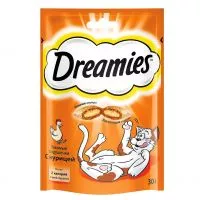 Фото акции Лакомство для кошек Dreamies с курицей 30г