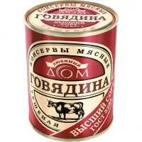 Фото акции ЛЮБ.ДОМ Говядина туш.ГОСТ в/с 338г