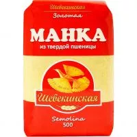 Фото акции Манка Шебекинская из твердой пшеницы 500г