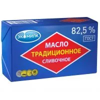 Фото акции Масло сливочное Экомилк, 82,5%, 180 г