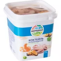 Фото акции МЕРИДИАН Коктейль из морепродуктов в рассоле 270г