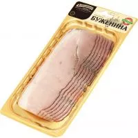 Фото акции Мясной продукт из свинины буженина по-домашнему к/в 115г.