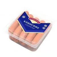 Фото акции Мясной продукт. Вареное колбасное изделие сосиски КЛИНСКИЕ 460г МГА