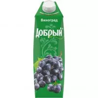 Фото акции Нектар ДОБРЫЙ виноградный 1л