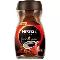 Фото акции NESCAFE СLASSIC НАТУРАЛЬНЫЙ РАСТВОРИМЫЙ ПОРОШКООБРАЗНЫЙ КОФЕ С ДОБАВЛЕНИЕМ НАТУРАЛЬНОГО ЖАРЕНОГО МОЛОТОГО КОФЕ, 95г