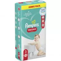 Фото акции PAMPERS Подгузники-трусики Pants детские одноразовые д/мальчиков и девочек 52шт