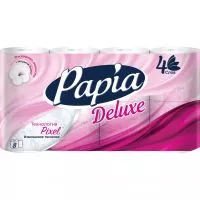 Фото акции PAP.Бумага WHITE DE LUXE туалет.8рул