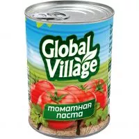 Фото акции Паста томатная «Global village» 25% ж/б 380 г