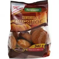 Фото акции Печенье Петродиет Овсяное на фруктозе 340г