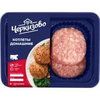Фото акции ПФ КОТЛЕТЫ ДОМАШНИЕ СВИНИНА ГОВЯДИНА ОХЛ ЗА ЛОТ 0.4 КГ*4 (1.6КГ) (ТМ ЧЕРКИЗОВО)