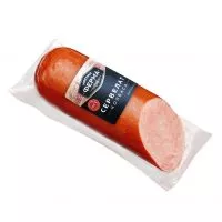 Фото акции Продукт мясной. Колбаса варено-копченая кат. А «Сервелат» 0,3 кг