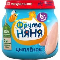 Фото акции Пюре Фрутоняня*, цыпленок, с 6-ти месяцев, 80 г