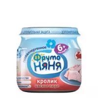 Фото акции Пюре Фрутоняня Кролик для детского питания 80г