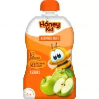 Фото акции Пюре «Honey Kid» яблочное для детского питания для детей раннего возраста гомогенизированное стерилизованное с 4 месяцев 90 г