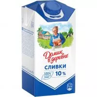 Фото акции Сливки питьевые Домик в Деревне, 10%, 480 мл