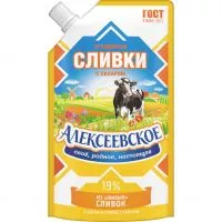 Фото акции Сливки сгущенные, с сахаром, 19% Алексеевское, 270 г