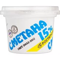 Фото акции Сметана Ростагроэкспорт 15% 180г