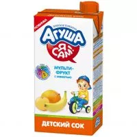 Фото акции Сок Агуша Мультифрукт с мякотью 500мл
