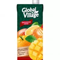 Фото акции Сокосодержащий напиток из апельсинов, манго и мандаринов ТМ «Global Village» 1,93л для детей дошкольного и школьного возраста (от 3 лет)
