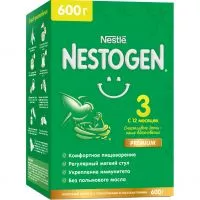 Фото акции СУХ.БЫСТРОРАСТ.МОЛ.НАП.«NESTOGEN®3. ДЕТСКОЕ МОЛОЧКО» С ПРЕБИОТИКАМИ И ЛАКТОБАКТЕРИЯМИ L.REUTERI Д/ДЕТ.С 12 МЕС., 600г