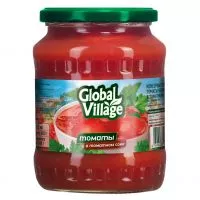 Фото акции Томаты в томатном соке, Global Village. 680 г